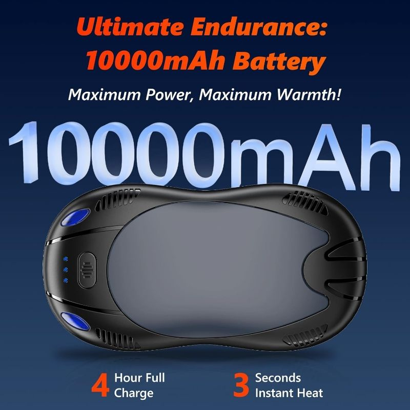 Customize Rechargeable 10000mAh Heater Cute USB Reusable Portable Hot Magnetic Hand Warmers