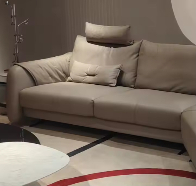 Диван кожаный для гостиной комплект