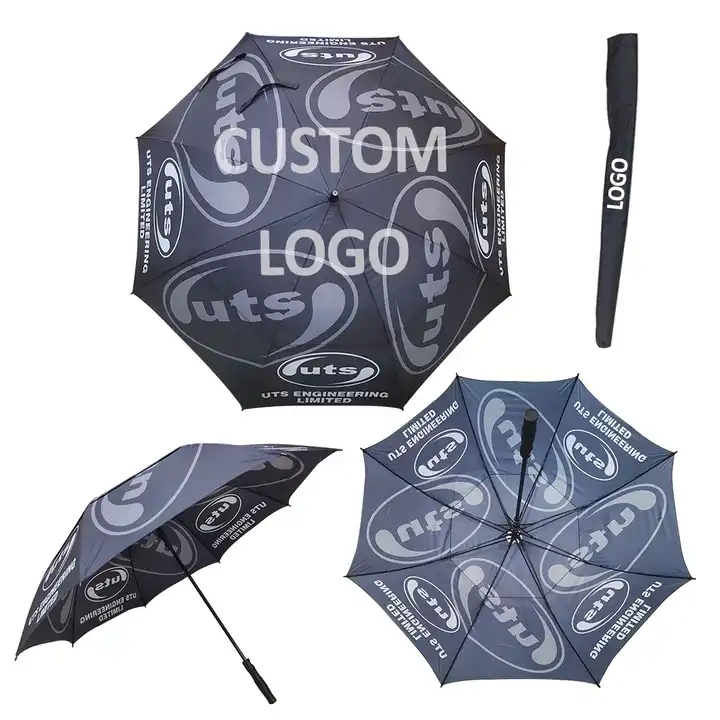 Print Logo Promotional Pongee Travel Windproof Umbrella For Gift With Logo Printing