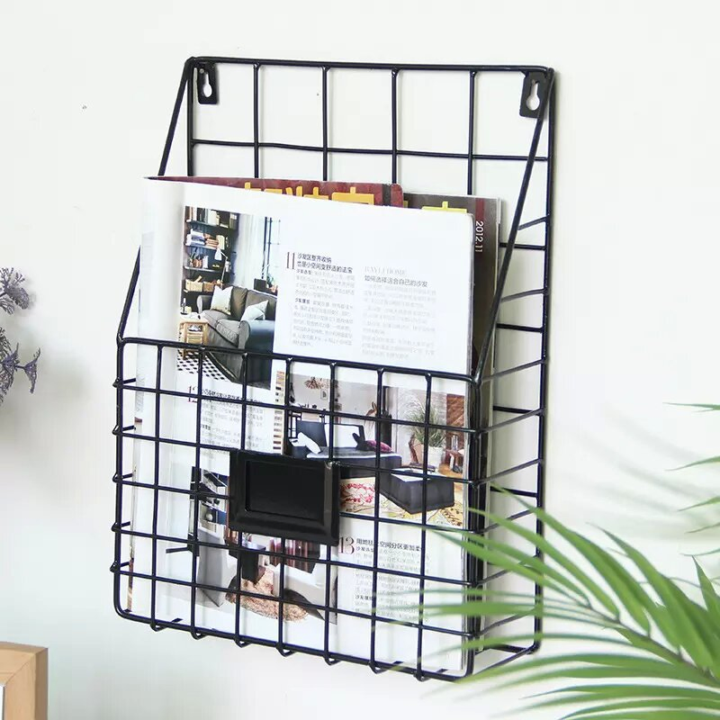 Настенная полка для газет и журналов, металлическая