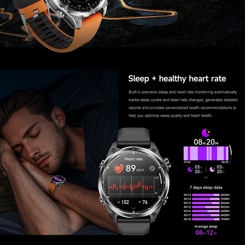 Wholesale Sport 1.43inch HD Amoled Screen Bt Call Health Monitor Bluetooth Android Smart Watch