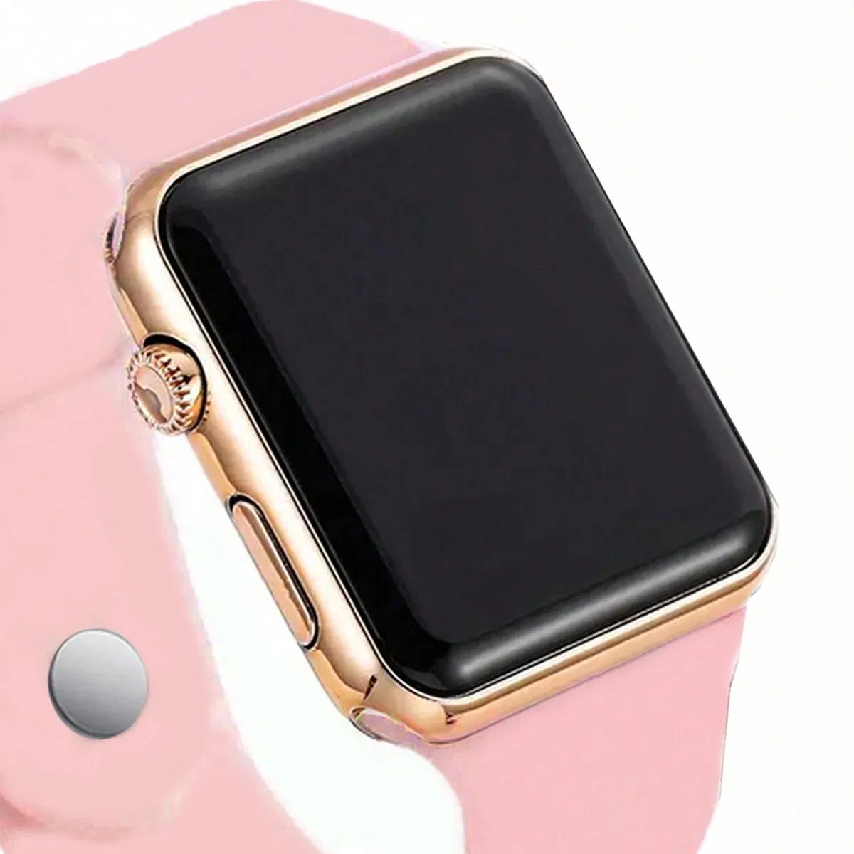 Couple Gift Watch Set Large Square Silicone Teenager