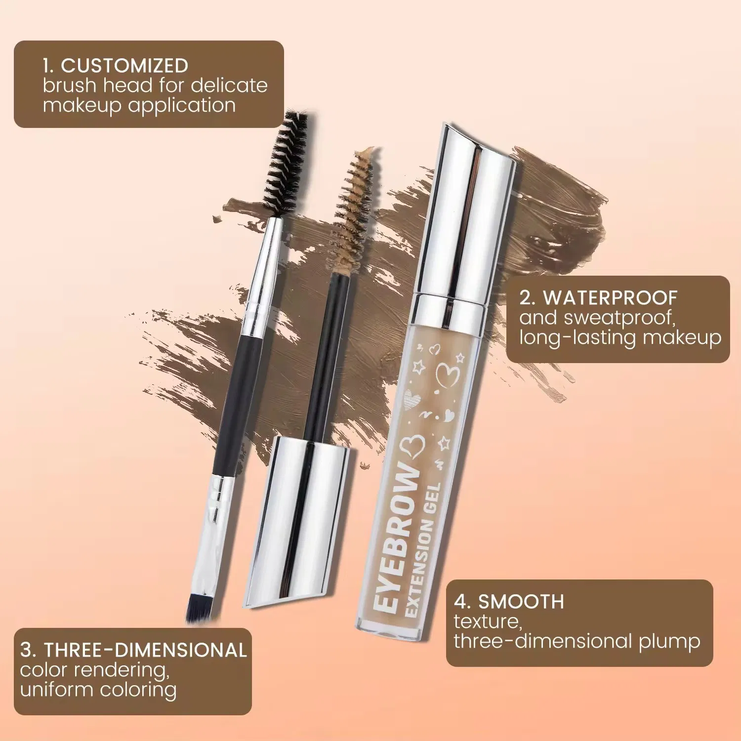 High-Pigmented Instant Filling & Shaping Makeup Brow Tint Cream