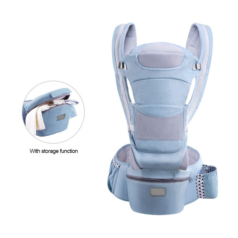 China Supplier Multi Color Baby Hip Seat Breathable Infant Baby Carrier Ergonomic 360 Children Wrap Sling Soft Adjustable Chair Waist Kangaroo