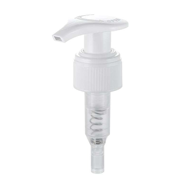 24/410 Plastic Black Ribbed Left Right Lotion Pump for Body Care Bottle Pump Plastic Lotion Dispenser Pump