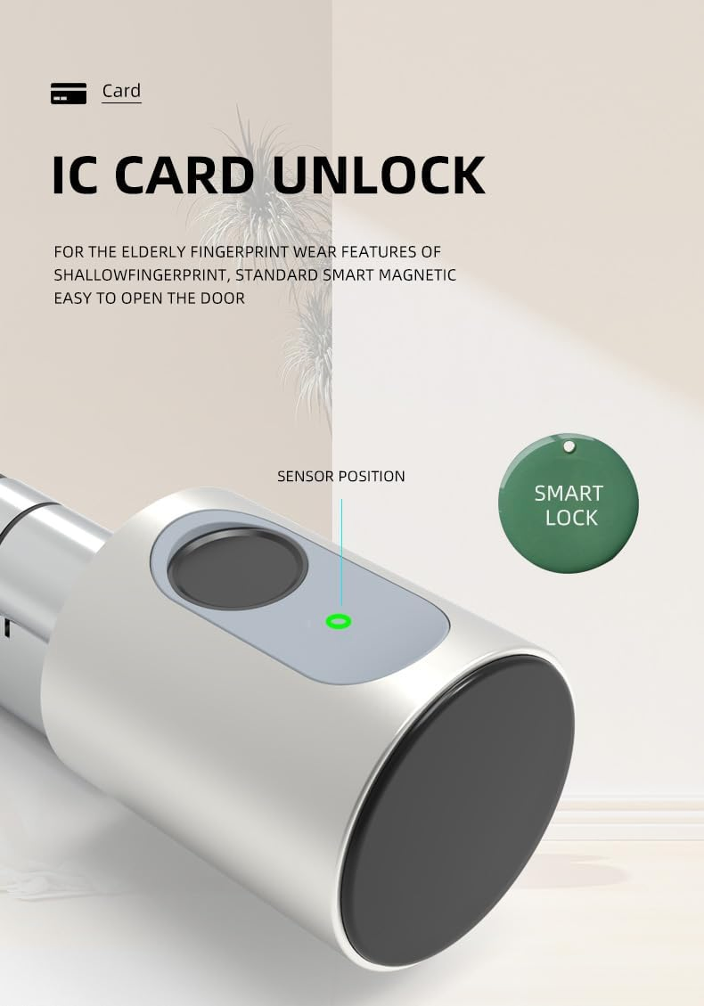 Best Security Fingerprint Mobile Phone APP Smart Lock for Front Door