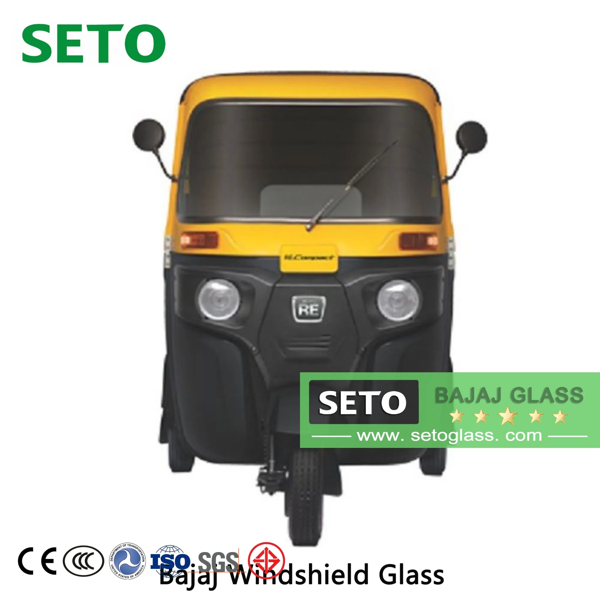 India TVS King / Bajaj 205 / Tuk Tuk Three Wheeler Windshield