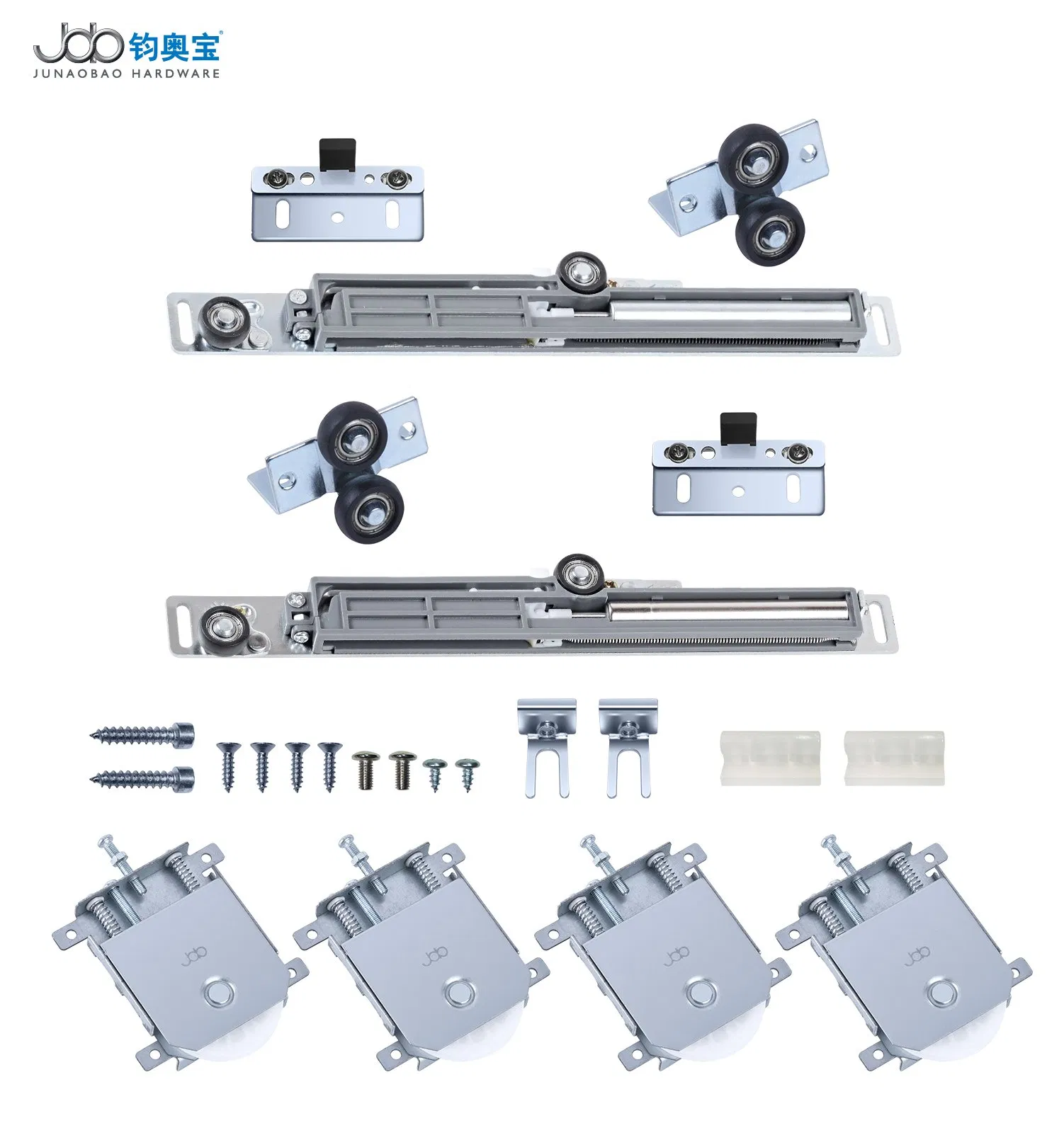 Job Soft Closing Sliding Cabinet Aluminum Sliding Door Track Roller for Wooden