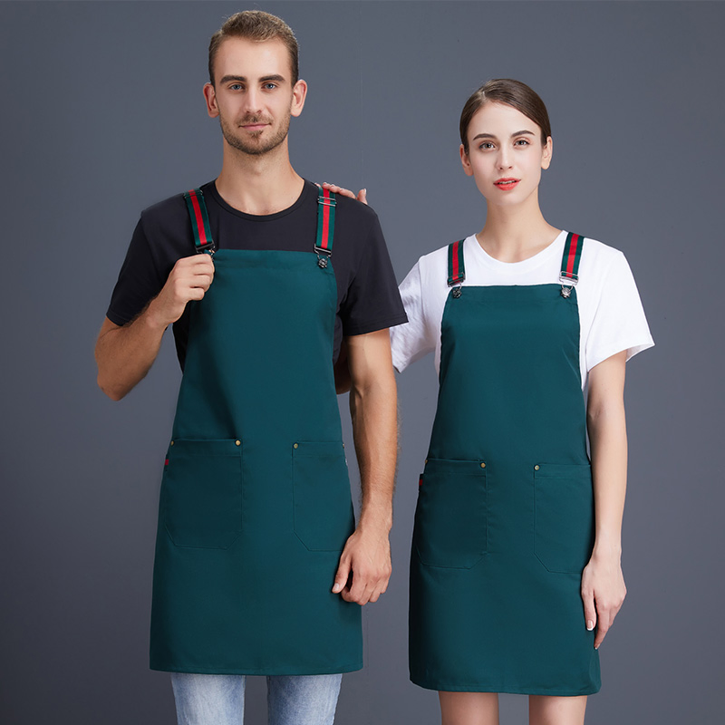 OEM Canvas Men Women Waiter Kitchen Apron for Fast Food Restaurants