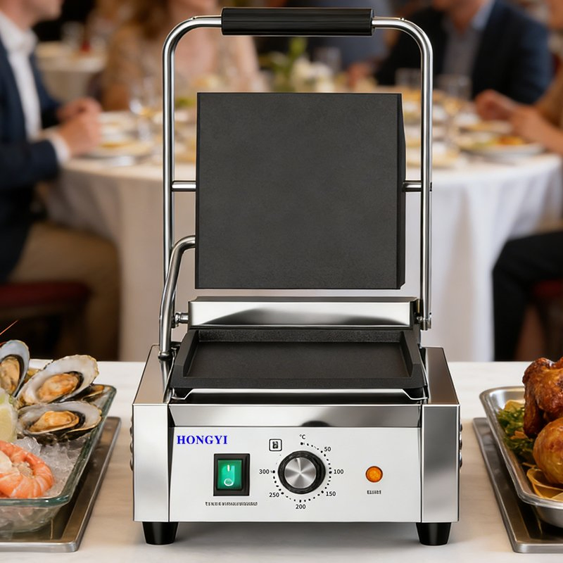 Electric Griddle Countertop for Campus Canteen
