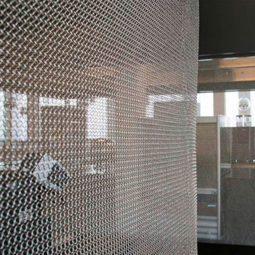 High Quality Stainless Steel 304 Chainmail Ring Curtains 0.8mm/7mm Metal Decorative Mesh Metal Ring Curtain for Hotel