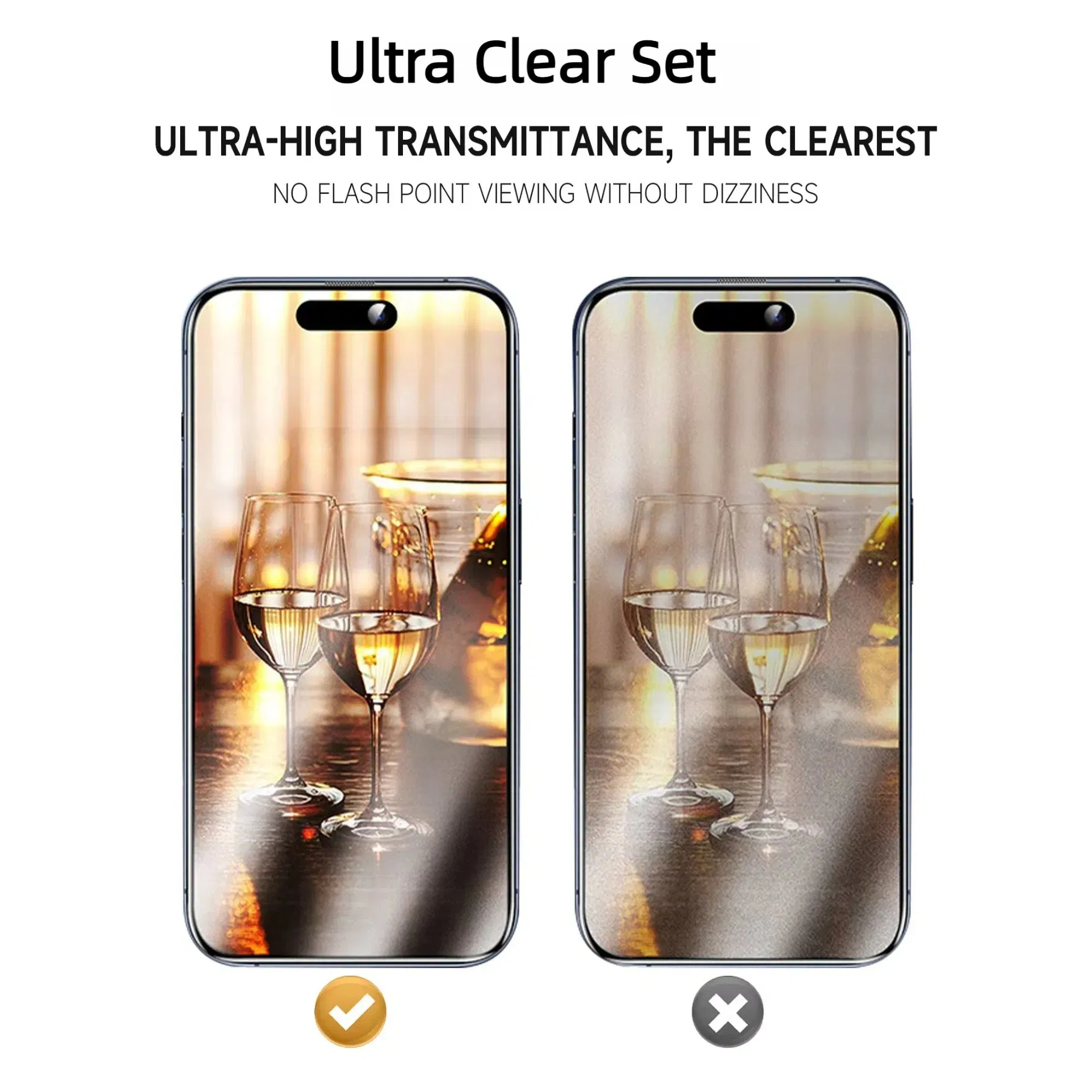 Защитное стекло Vazotel для iPhone 13-17, 3X Strong, без пыли