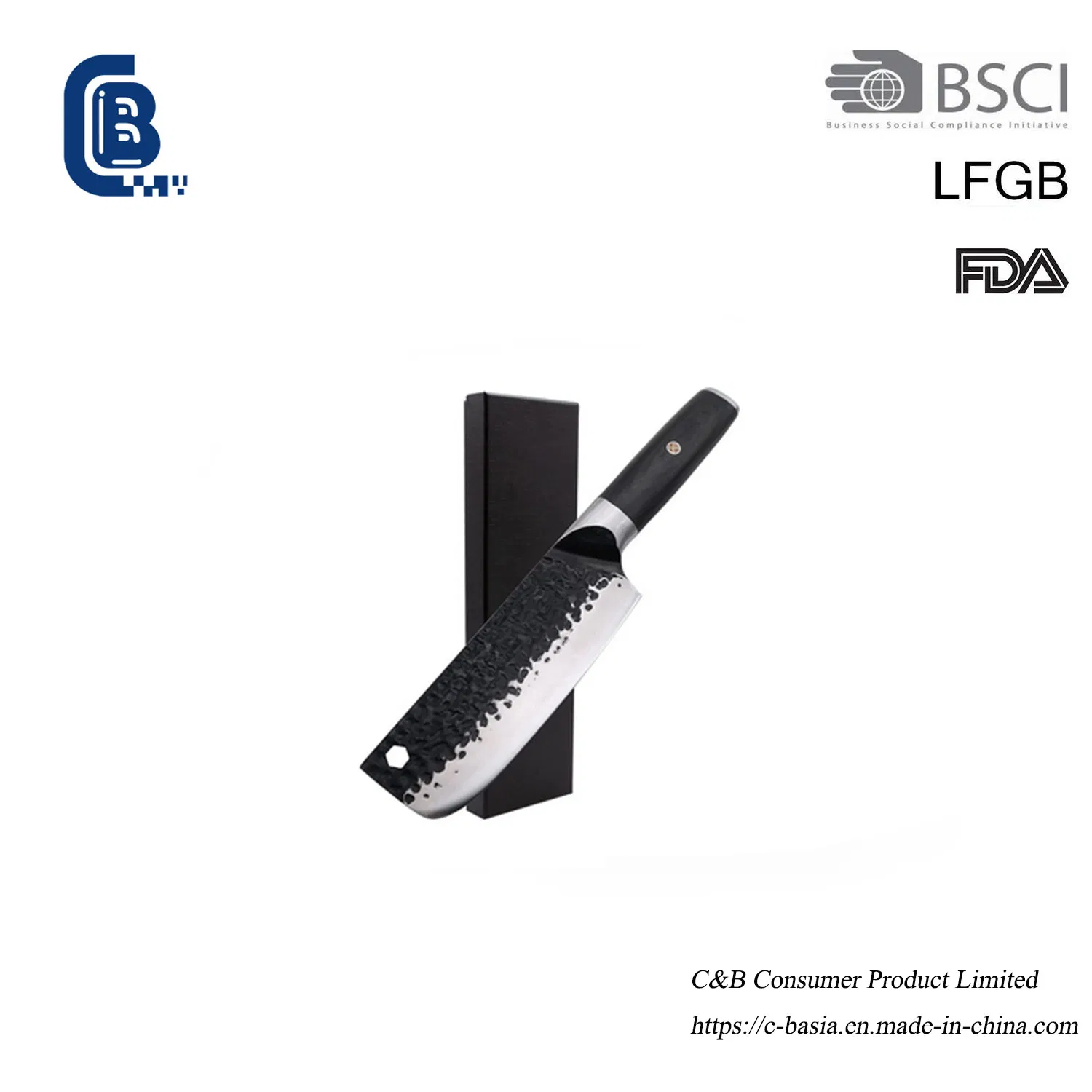 German High Carbon Steel Hammer Kitchen Knife Cutting Meat Vegetables Chef Knife