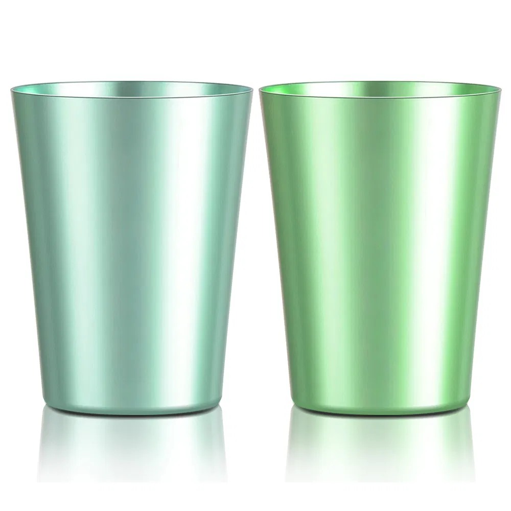 Green Aluminum Cup Wholesale Custom Reusable Colorful Aluminum Tumblers Beer Cup