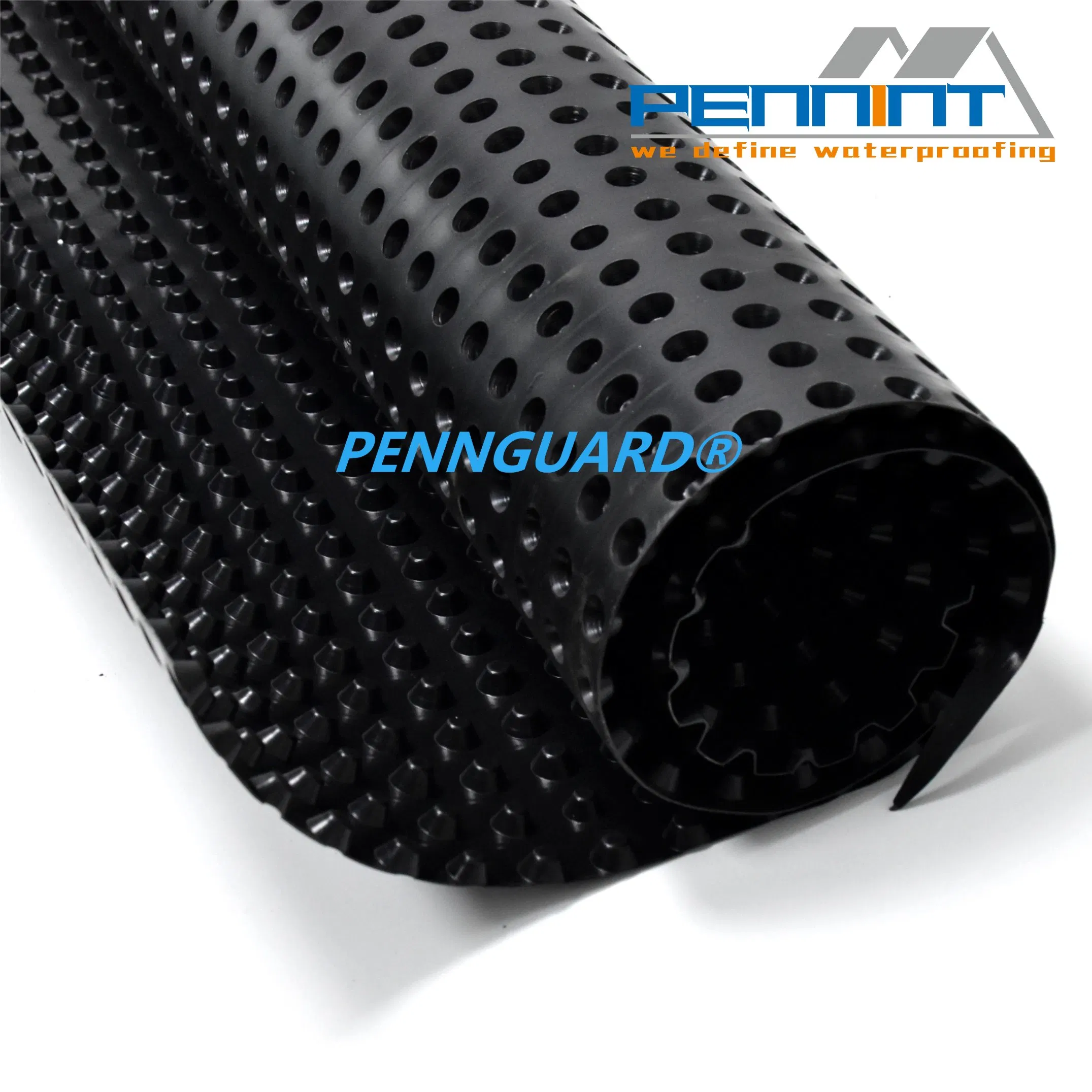 Good Quality HDPE Plastic Black Dimple Drainage Board for Structure Protection