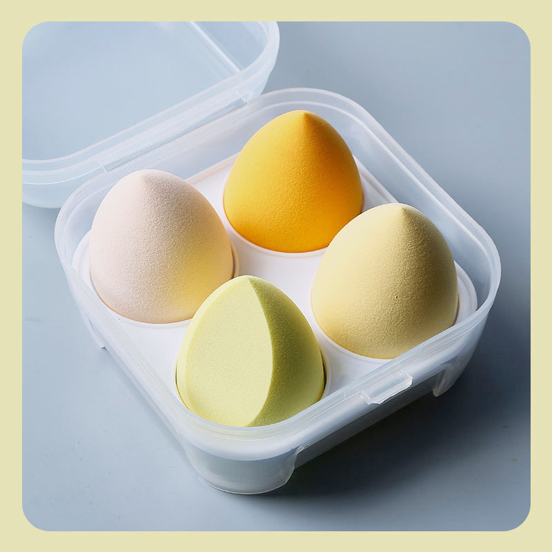 Mix Color Makeup Sponge Cosmetic Powder Puff Make up Foundation Sponge Blender in Plastic Box