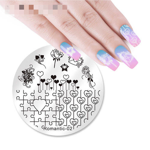 Nail Art Stamp Stamping Template Image Plates