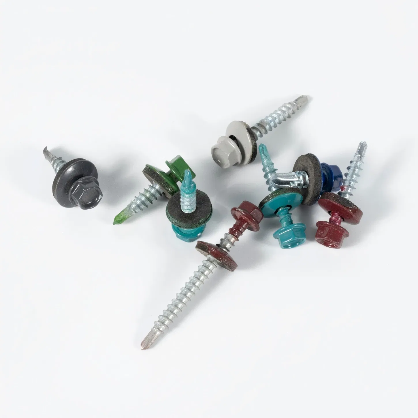 13mm-400mm Colored 1022A Stainless Steel Hex Washer Head Self Drilling Screw Roofing Screw