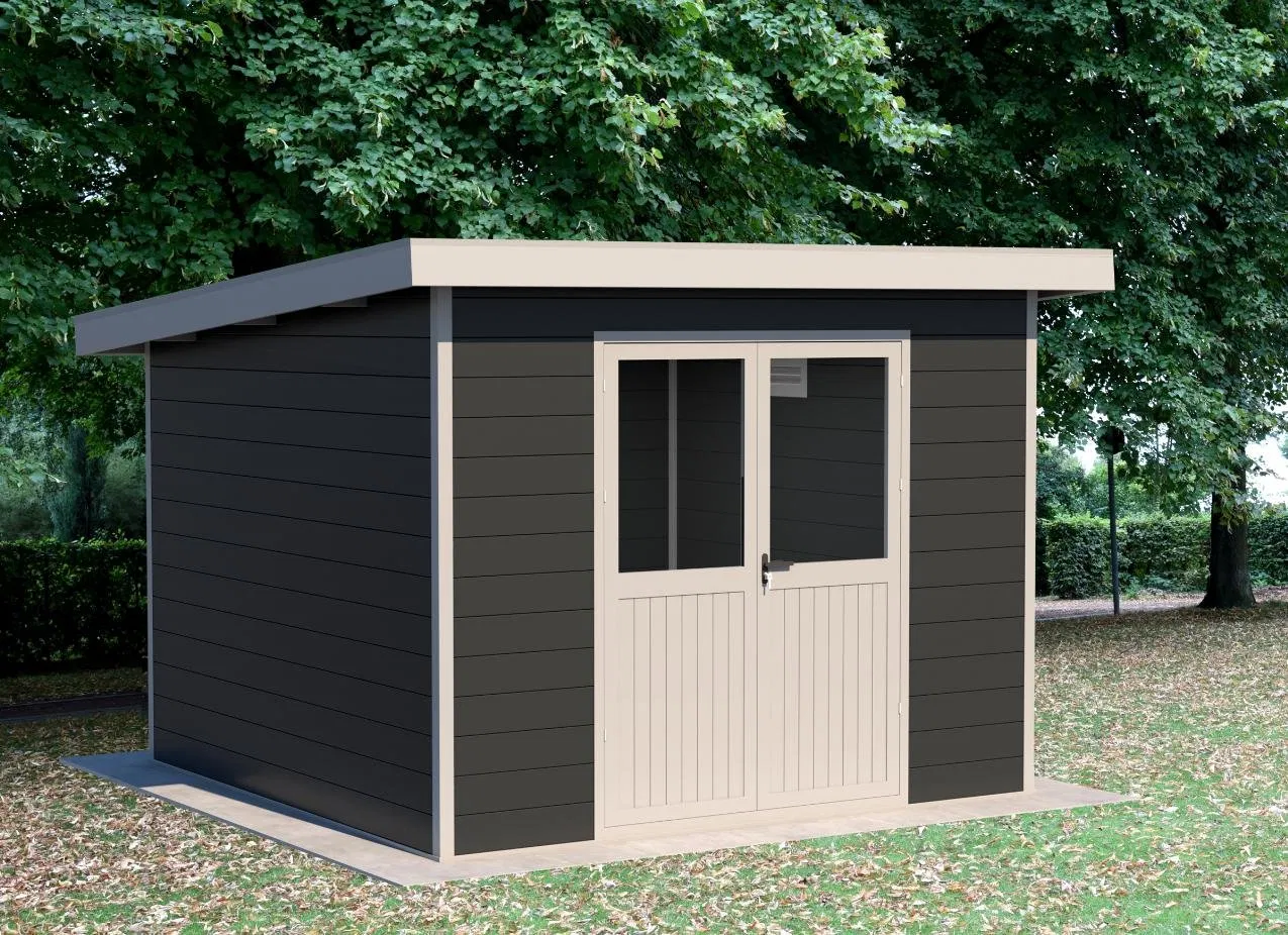 WPC Shed Whole Set Easy Installation Outdoor Garden House Co-Extrusion Hollow Sheds