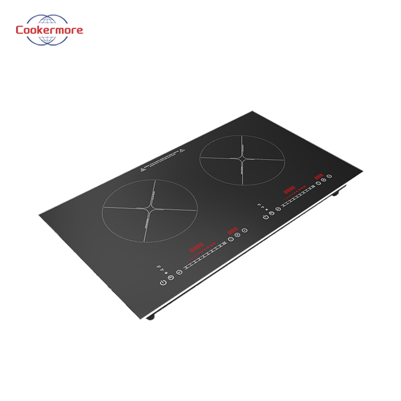 Home Appliance Energy Saving Portable Embedded Dual Screen Sliding Induction Cooker