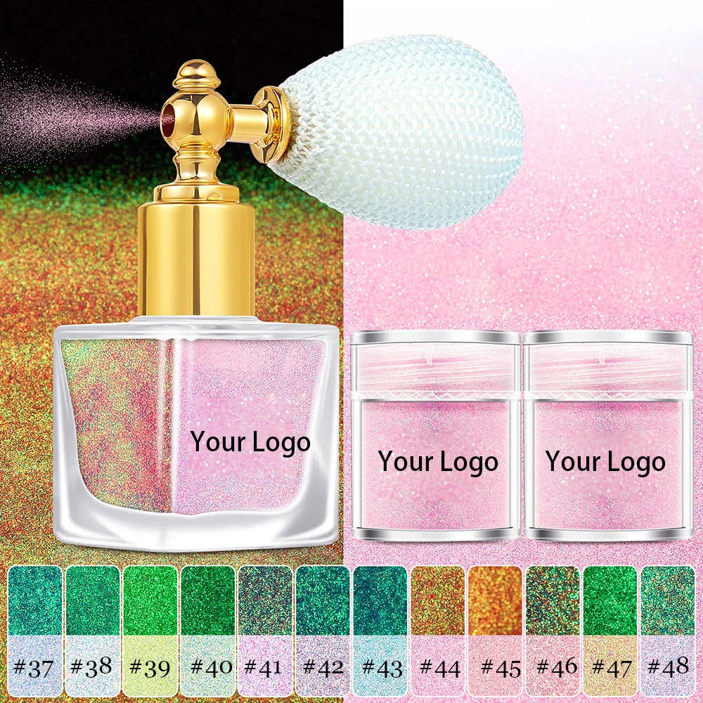 Cosmetics Twinkle Noctilucence Spray Waterproof Charming Glitter Custom Wholesale 1+1 Combination Evening Party Makeup