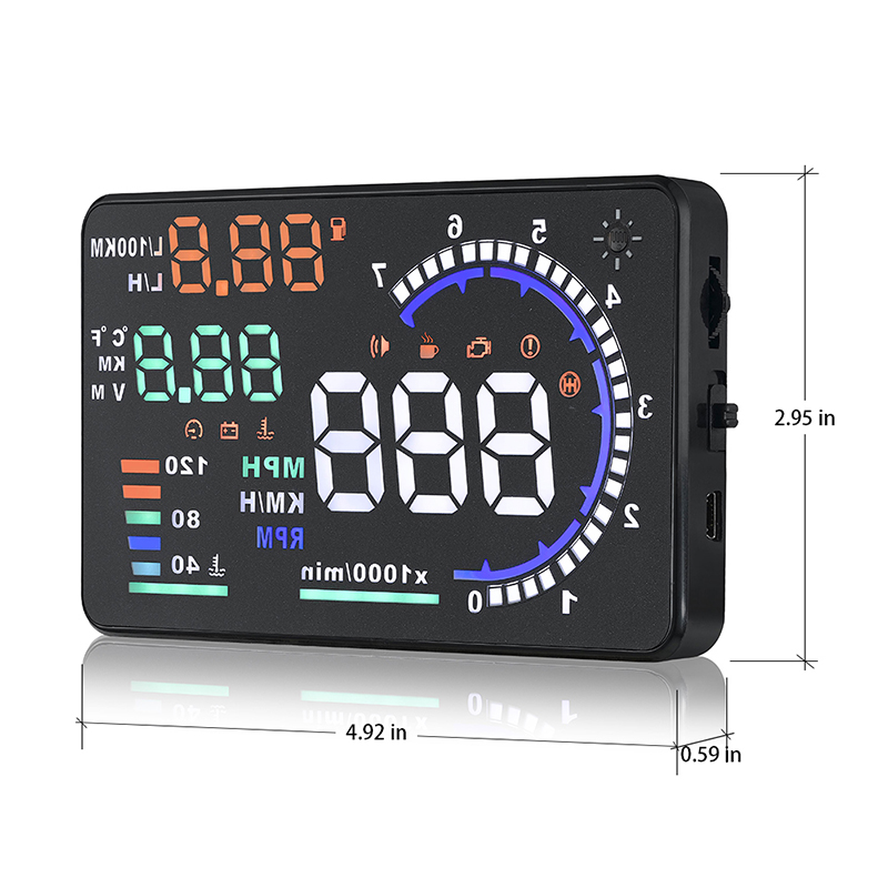 Проекционный дисплей HUD OBD2 5.5 дюймов для автомобиля