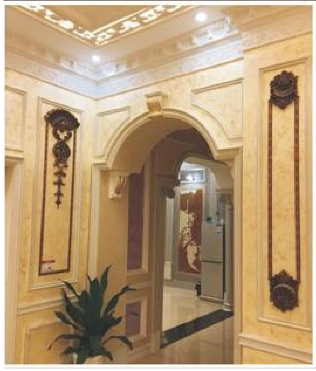 PU High Quality Wholesale Luxury Waterproof Crown Molding