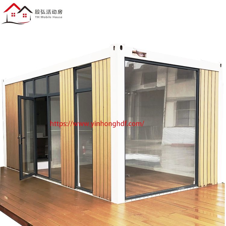 Mobile House Prefabricated Building Modular Container House Portable Cabin Villa with Glass Door Window