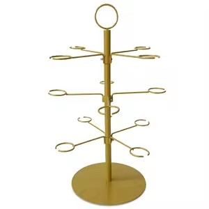 Customized Tree Bar Cocktail Tree Stand, Metal Orange Display Stand for Wine, Champagne, Cocktails