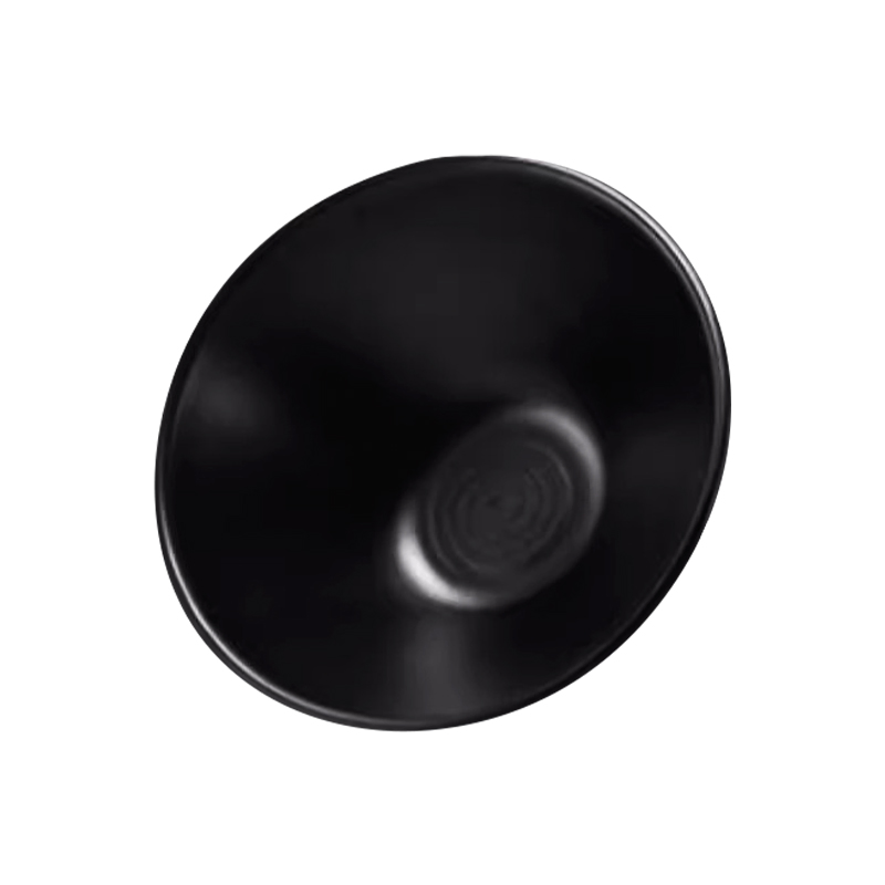 Custom Logo Restaurant Melamine Noodle Bowl Plastic Black Household Soup Bowl