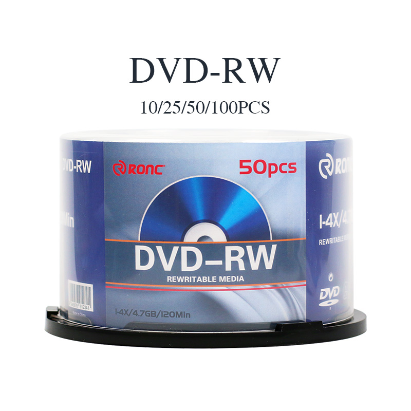 DVD-RW диски 4.7ГБ 4X для записи, 50 шт.