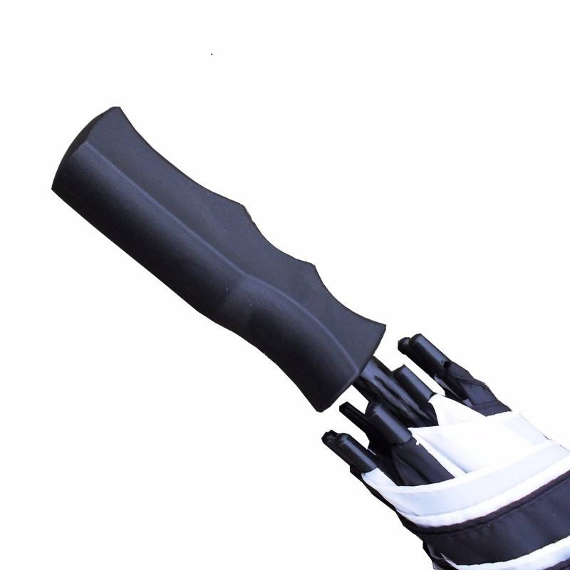 Windproof, sunny, and rainy advertising can be customized with a logo for car reverse double layer hands-free gift umbrella