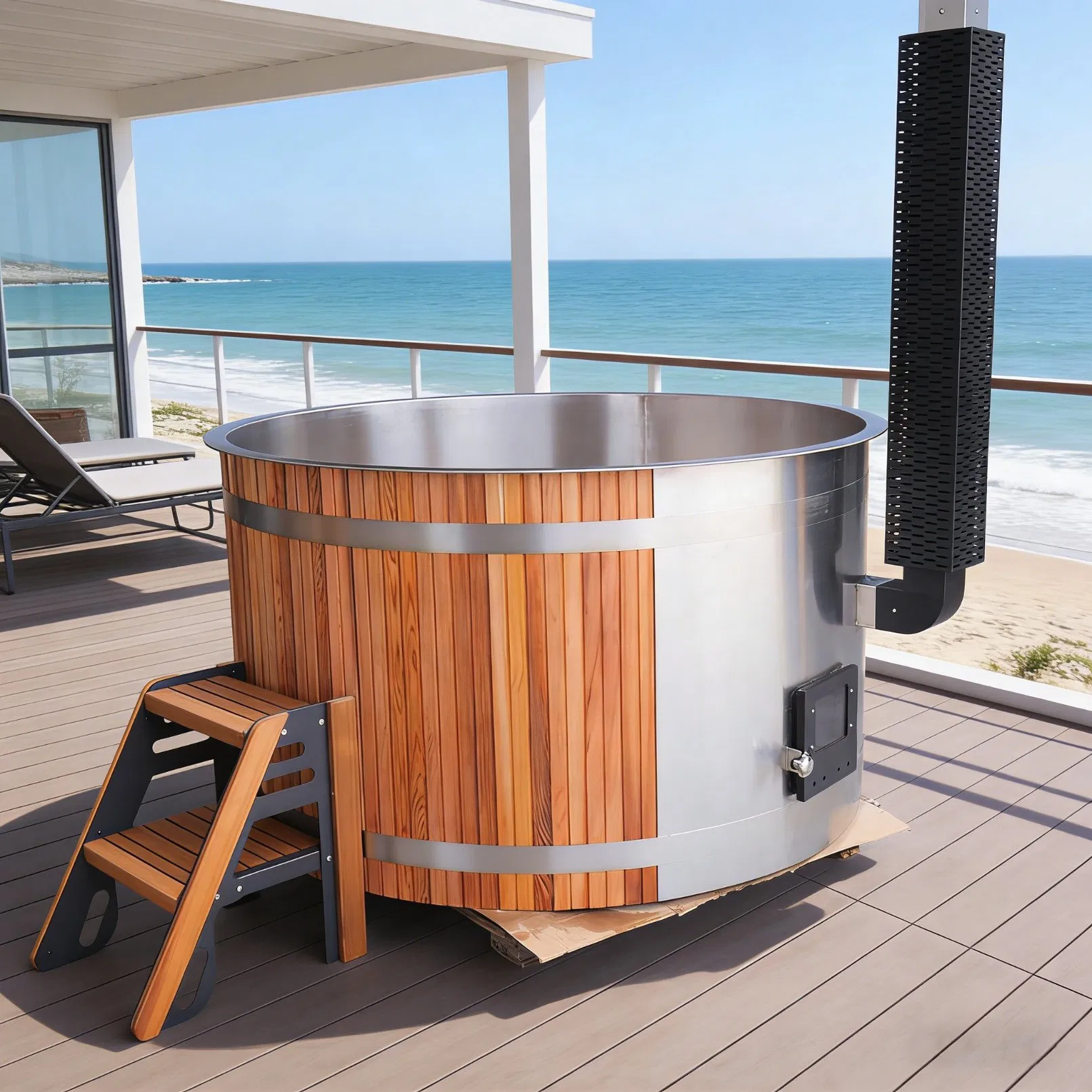 Boda Direct Manufacturer Hot Selling Stainless Steel Liner Hot Tubs for Hot Therapy Recovery Sauna Hot SPA Pool