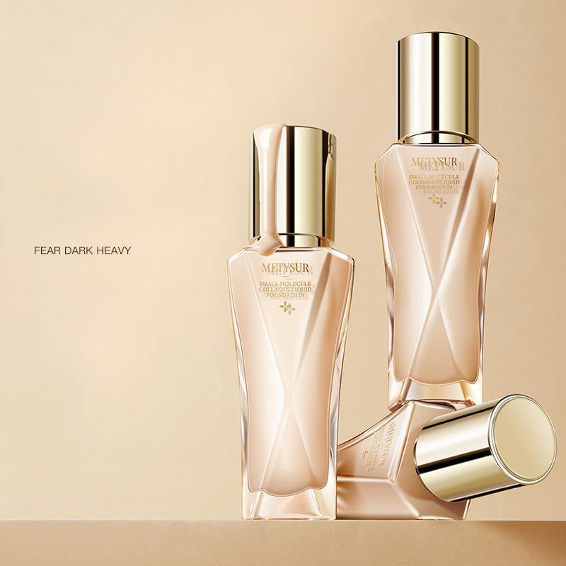 Pearl Collagen Small Molecule Hyaluronic Acid Moisturizing Oil Controlling Waterproof Makeup Holding and Skin Nourishing Liquid Foundation