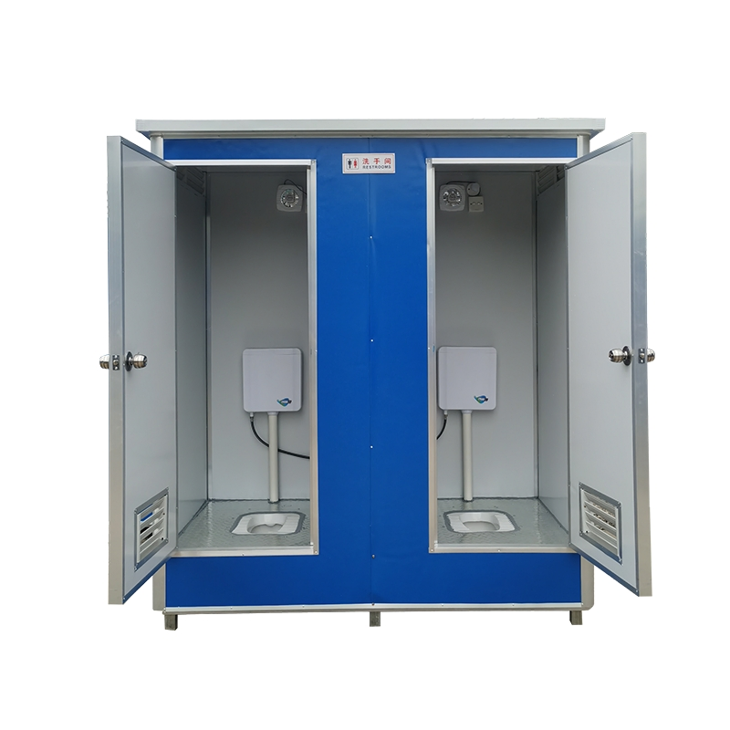 Double Cheap Portable Toilet Prefab EPS Sandwich Panel Economic Mobile Bathroom