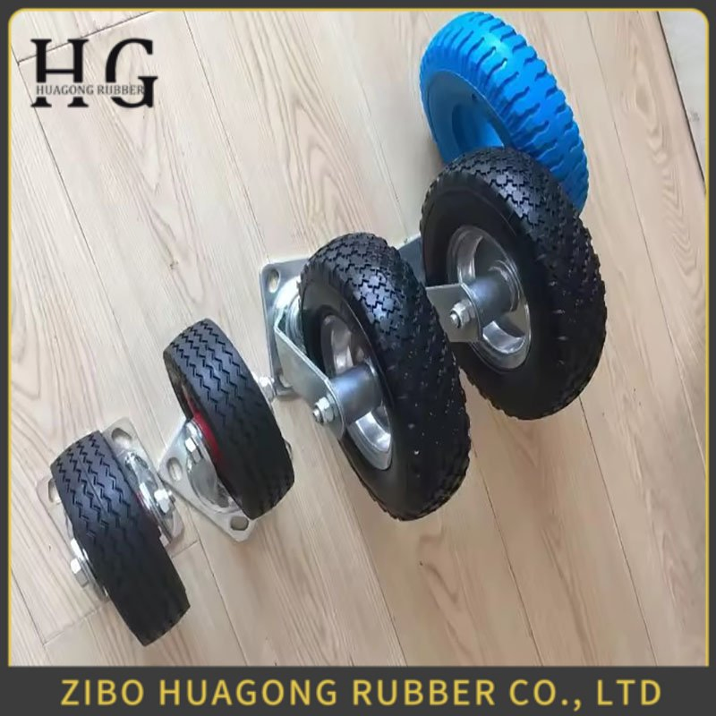 Size Can Be Customized High Quality Workshop Forlift Pallet Truck Rubber Wheel 3.50-8 with Bearing 6205zz