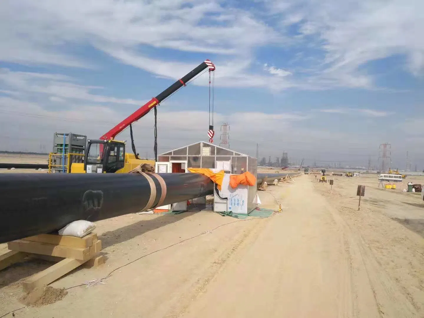 Pipeline Welding Wind Shed with Windproof and Rainproof Equipment Mobile Home on Pipeline Construction Site