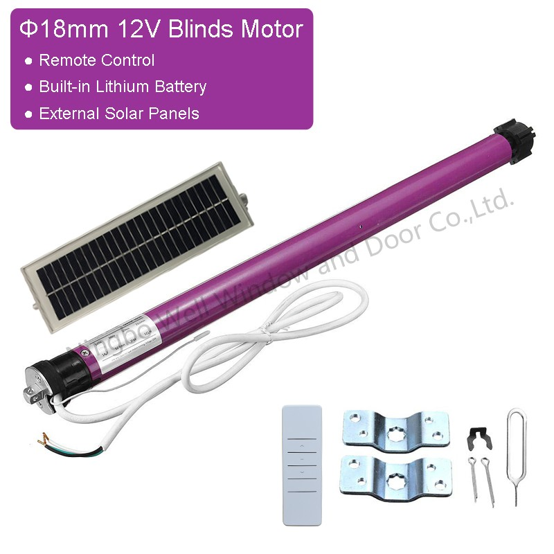 45mm DC12V Tubular Motor with Lithium Battery for Roller Shade Shutter Blinds