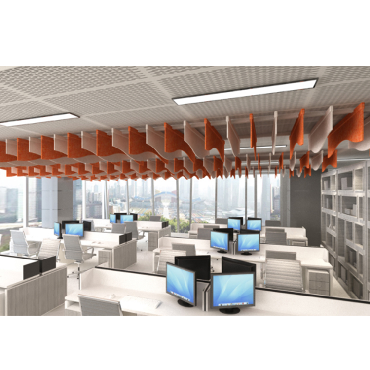 High Quality Eco Friendly Customization Pet Acoustic Ceiling Sound Absorbing Panel Board