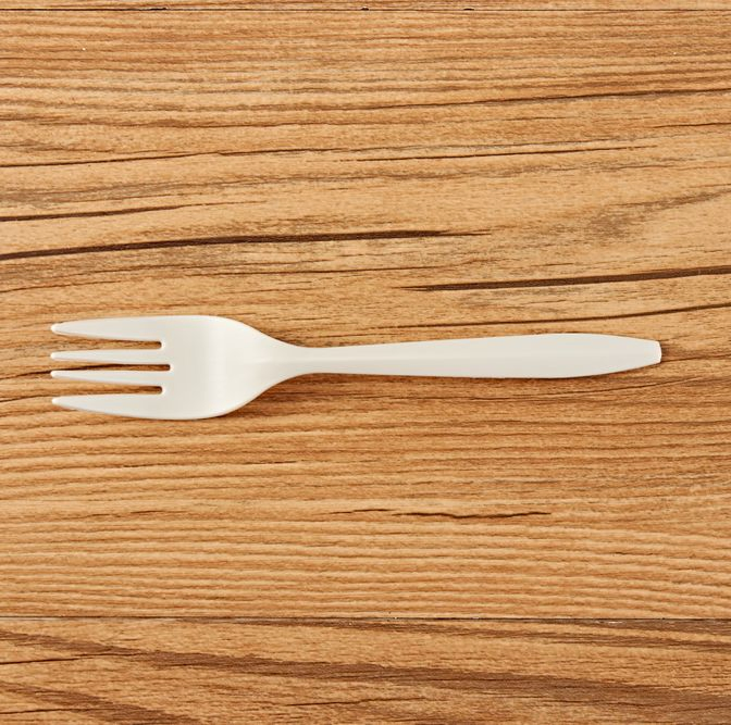 Natural Biodegradable Bulk Cornstarch 150mm Tableware Set Knife Spoon Fork