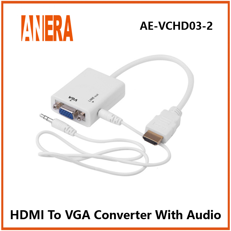 Конвертер HDMI в VGA с аудио Anera