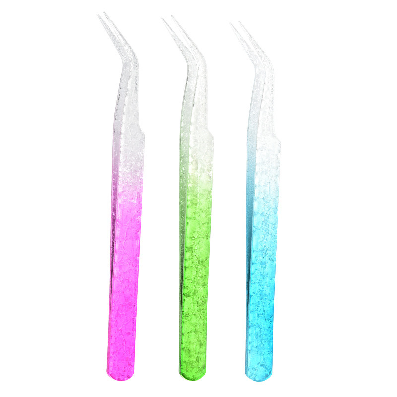 Salon Grade High-Precision Multi-Purpose Curved False Eyelash Jewelry Making Nail Art Tweezers