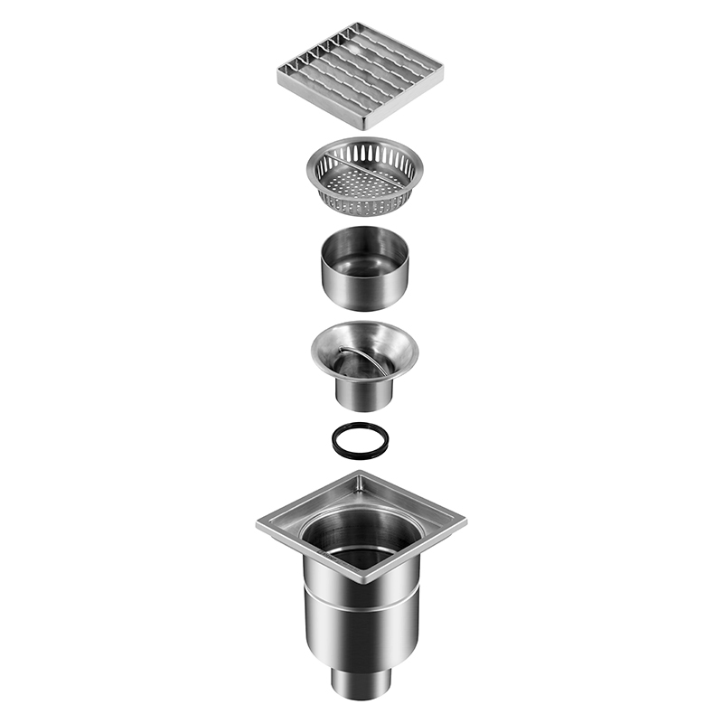 Hygienic Stainless Steel Floor Gully Drain for Food Industry From Kylssep Certified ISO Factory