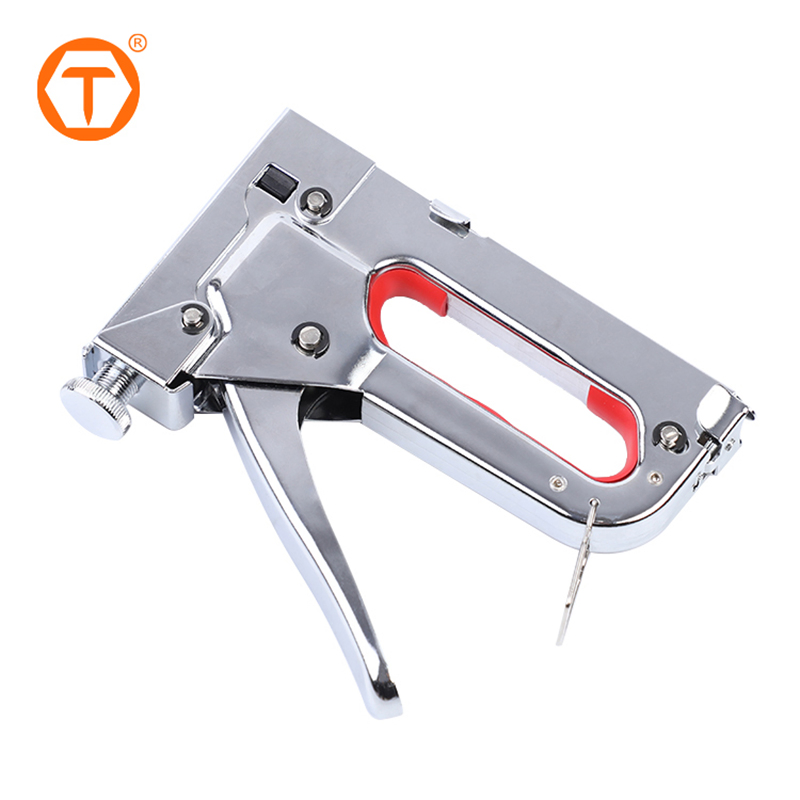 3 in 1 Heavy Duty A3 Steel Manual GS Staple Adjustable 4-14mm U-Shape Nail Staples Gun for Wood