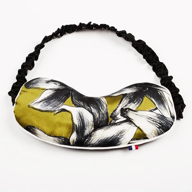 Custom High Quality Lady Silk Printed Eyemask Factory