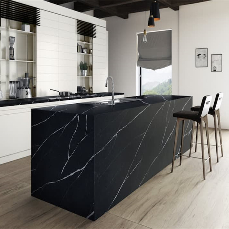 Manufactured Polished Artificial Quartz for Kitchen Island/Worktop/Benchtop Quartz Stone