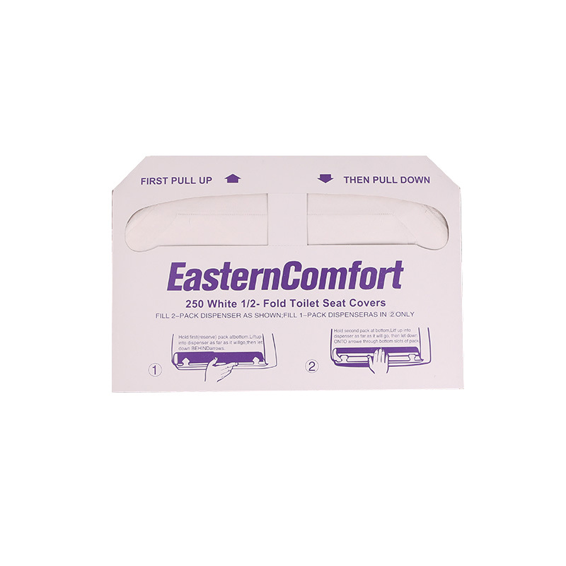 16GSM Paper Toilet Seat Covers - Thick Strength Recycled Paper Flushable& Disposable Half-Fold Toilet Seat Cover for Dispensers -1 Pack of 250 Sheets--Zsj