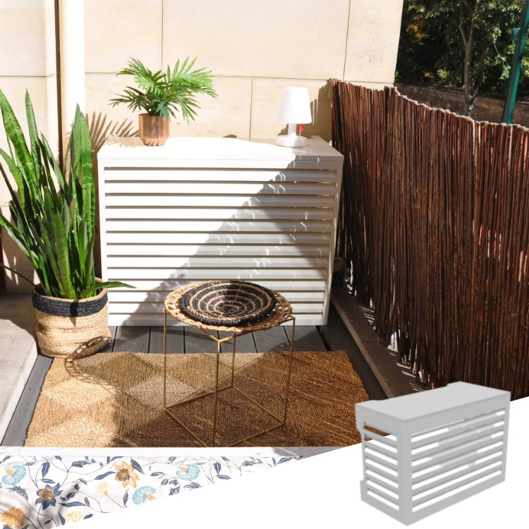 Waterproof Outdoor Decoration House Aluminum Air Conditioner AC Cover Aluminum Dust Cover