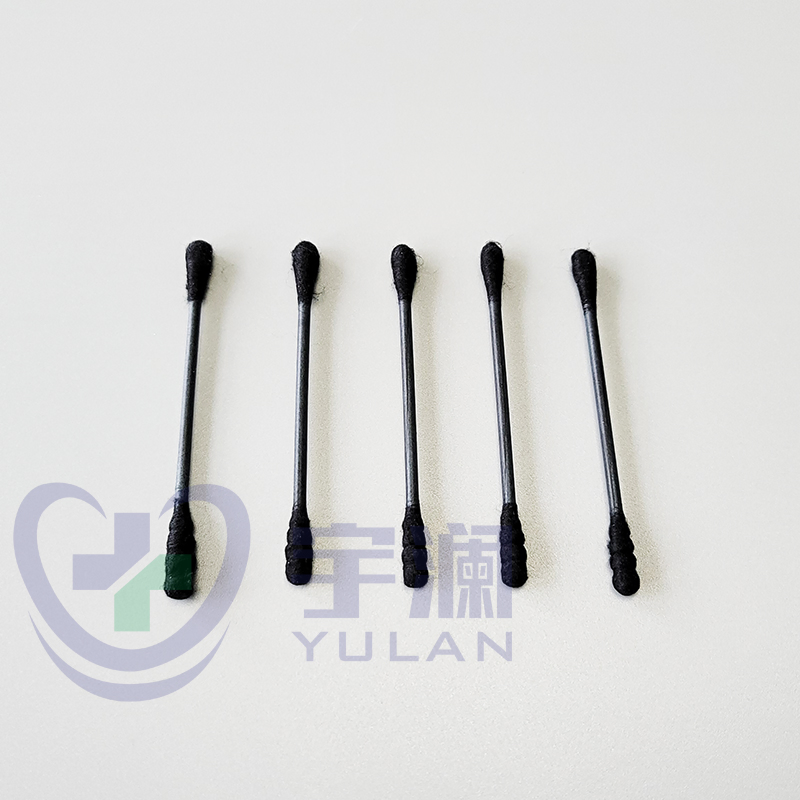 Disposable Paper Stick Black Medical Cotton Swab Cosmetic Tip Cotton Bud