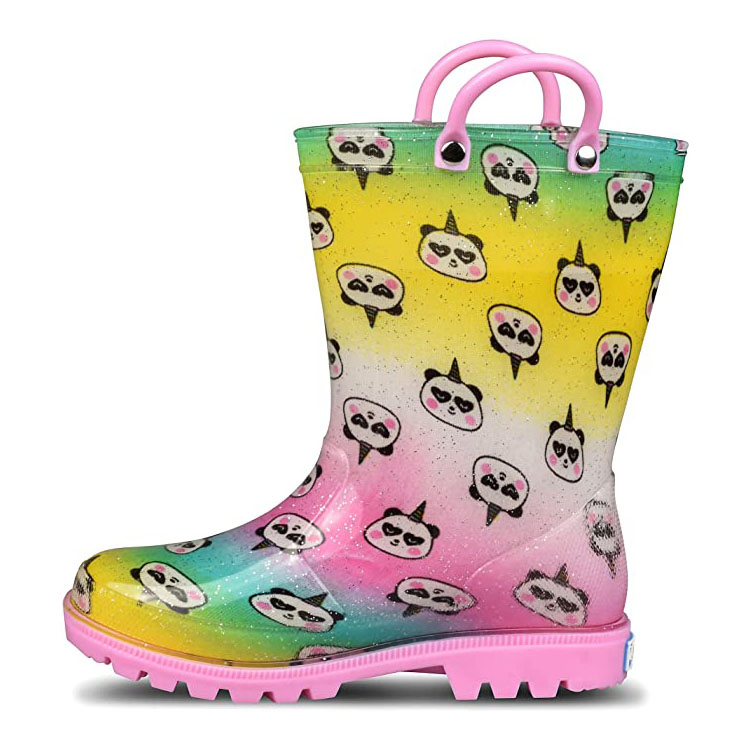 Custom PVC Waterproof Boots Cartoon Rain Boots for Kids